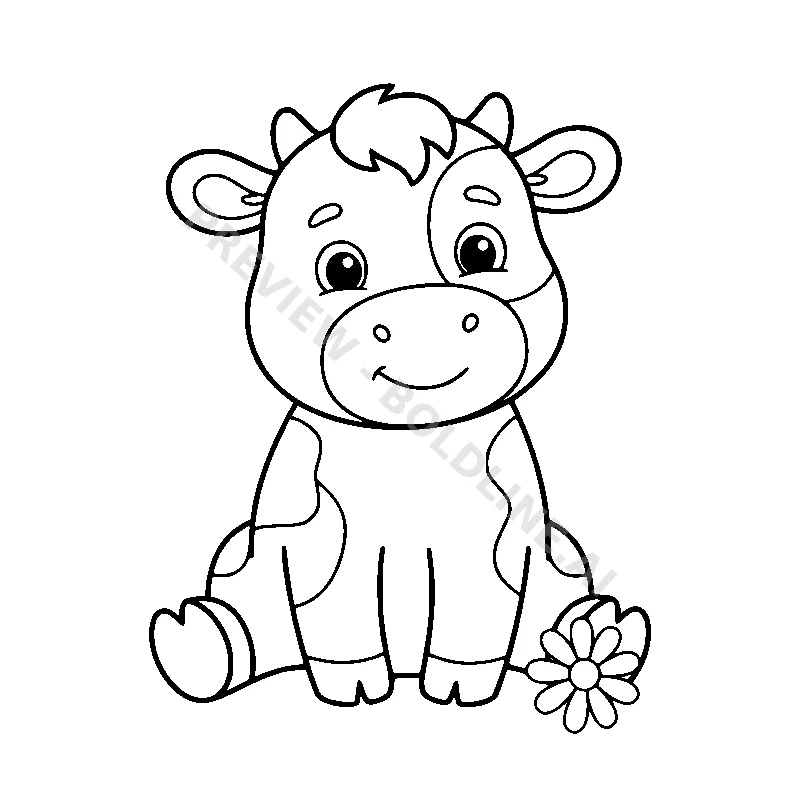 Cute Baby Cow